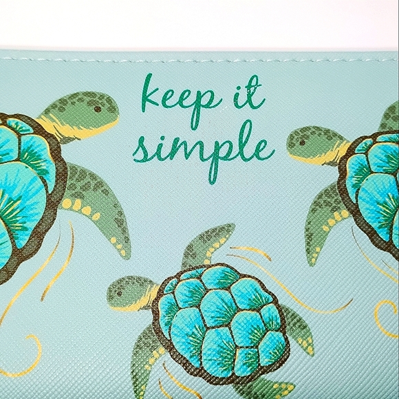 SOLD     NWT Karma Turquoise Wallet with Sea Turtles and - Picture 9 of 11